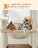 Thumbnail 5 de Feandrea PCT164X01 arbre à chat 138 cm multinuiveaux 🐱