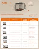 Thumbnail 3 de Feandrea PPD054B01 Cage pliable pour chien Taille XXXL 136 x 79 x 87 cm 🐶