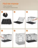 Thumbnail 4 de Feandrea PPD054B01 Cage pliable pour chien Taille XXXL 136 x 79 x 87 cm 🐶