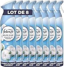Febreze Spray Pureté de Coton 1 480 ml — désodorisant 2‑en‑1 🧴