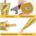 Thumbnail 2 de Flintronic Foret Étagé Spirale HSS 4-12/20/32 mm ⌚