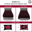 Thumbnail 1 de Franco Naruto Akatsuki Parure de lit microfibre ⌚