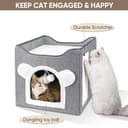 Thumbnail 2 de Furjoy Niche pour chat pliable avec 2 coussins 🛏️