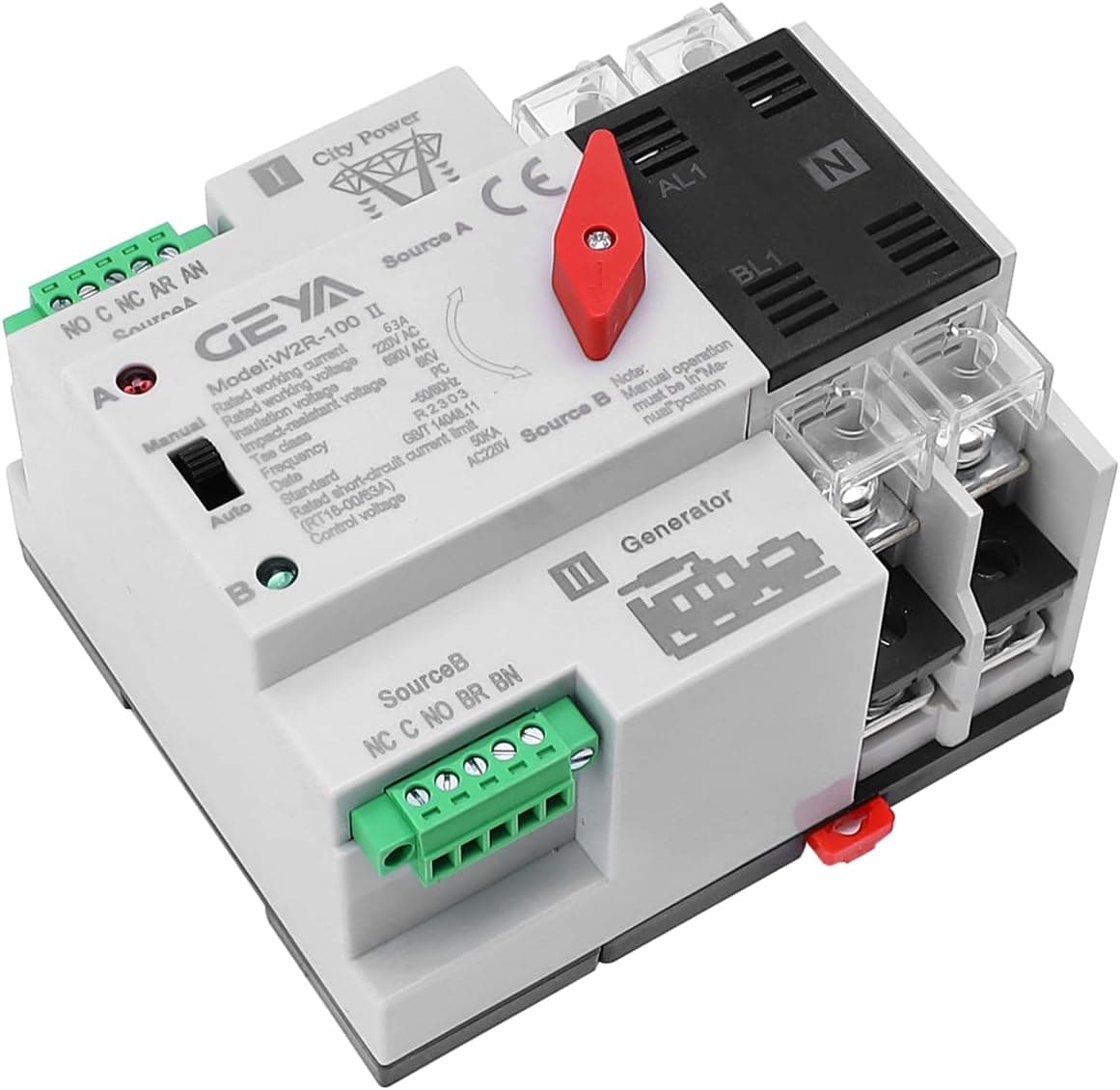 GEYA Commutateur 63A 220V ⚡