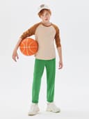 Thumbnail 3 de Haloumoning Pantalon de survêtement garçon Coupe droite léger uni 👕