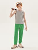 Thumbnail 4 de Haloumoning Pantalon de survêtement garçon Coupe droite léger uni 👕