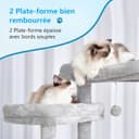 Thumbnail 3 de Hey-brother Arbre à Chat XXL 188 cm — arbre multi‑niveaux gris 🐱