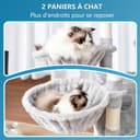 Thumbnail 6 de Hey-brother Arbre à Chat XXL 188 cm — arbre multi‑niveaux gris 🐱