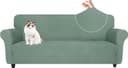 Thumbnail principal de Housse canapé 3 places YSTELLAA avec accoudoirs vert clair ⌚