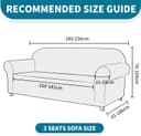 Thumbnail 2 de Housse canapé 3 places YSTELLAA avec accoudoirs vert clair ⌚