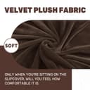 Thumbnail 3 de Housse de chaise CHELZEN velours, 1 place 🛋️