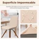 Thumbnail 3 de Housse de chaise Dioxide, 4 pièces imperméable ⚙️