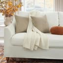 Thumbnail 1 de Housse coussin 50x50 velours taupe, lot de 2 🛋️