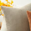 Thumbnail 4 de Housse coussin 50x50 velours taupe, lot de 2 🛋️