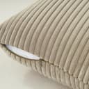 Thumbnail 5 de Housse coussin 50x50 velours taupe, lot de 2 🛋️