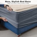 Thumbnail 2 de Housse de lit DUJUIKE en velours, grise, 200–210 cm 🛏️