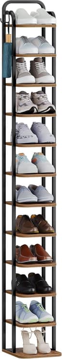 Thumbnail principal de Hzuaneri SR51201B Étagère à chaussures 12 niveaux marron rustique 🪑