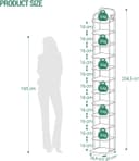 Thumbnail 2 de Hzuaneri SR51201B Étagère à chaussures 12 niveaux marron rustique 🪑