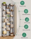 Thumbnail 6 de Hzuaneri SR51201B Étagère à chaussures 12 niveaux marron rustique 🪑