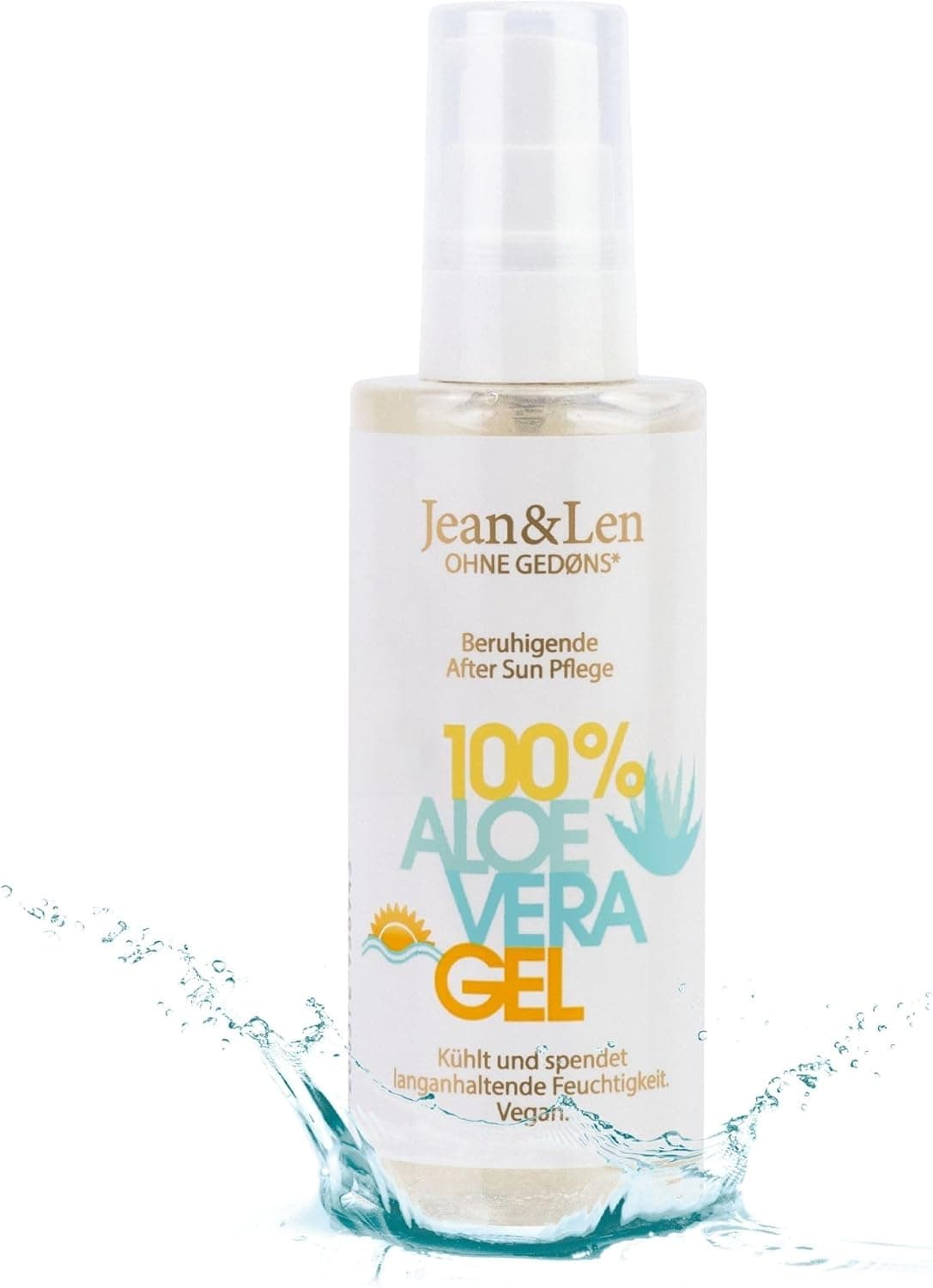 Jean & Len Gel Aloe Vera, apaise et rafraîchit la peau, 100 ml 🌿