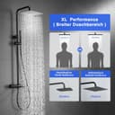 Thumbnail 1 de JOHO Colonne de douche noir mitigeur thermostatique 38°C 🚿