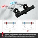 Thumbnail 4 de JOHO Colonne de douche noir mitigeur thermostatique 38°C 🚿