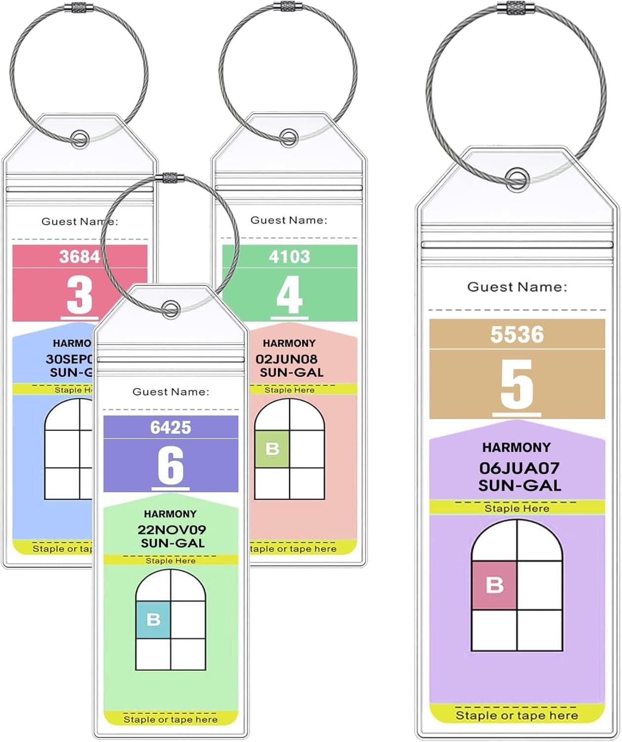 Lammcou Étiquettes de bagages croisières PVC étanche XXL 19×6.5 cm 📷