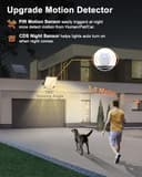 Thumbnail 1 de Lampe solaire extérieure 3000K détecteur mouvement avec télécommande 🌞