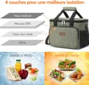 Thumbnail 2 de Lifewit Sac isotherme repas 15 L, grand lunch bag vert foncé 🧊
