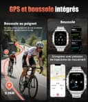 Thumbnail 1 de Ligue DM6 montre GPS avec écran AMOLED 2,13" ⌚