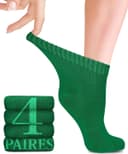 Thumbnail 5 de Lot de 4 chaussettes diabète en bambou cheville 🧦