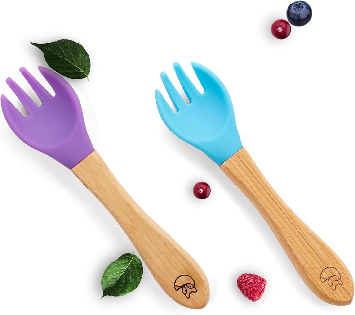 Lot de 2 fourchettes Kleiner Fuchs bambou 🍽️