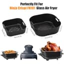 Thumbnail 1 de Lot de 2 moules silicone pour Ninja Crispi Air Fryer 📷