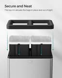 Thumbnail 4 de Lot de 2 poubelles SONGMICS 2 L pour déchets 📦