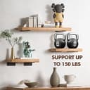 Thumbnail 1 de Lot de 6 supports d'étagère rustiques noirs, 30,5 cm ⚙️