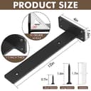 Thumbnail 2 de Lot de 6 supports d'étagère rustiques noirs, 30,5 cm ⚙️