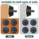 Thumbnail 4 de Lot de 4 supports MIUONO pour disques olympiques, 5,1 cm ⚙️