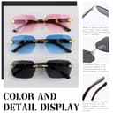 Thumbnail 3 de Lunettes de soleil MEGAVOW rectangle avec sangle 📱