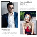 Thumbnail 5 de Lunettes de soleil MEGAVOW rectangle avec sangle 📱