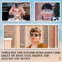 Thumbnail 6 de Lunettes de soleil MEGAVOW rectangle avec sangle 📱