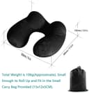 Thumbnail 2 de LUZWAY Oreiller de voyage gonflable en velours avec masque 🎒