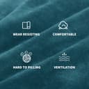 Thumbnail 3 de MAXIJIN Housse canapé 3 places velours 🛋️