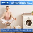 Thumbnail 6 de MAXIJIN Housse canapé protection extra large velours antidérapant pour animaux 4 places bleu pâle 📺