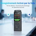 Thumbnail 4 de MECHEN Dictaphone Enregistreur Vocal Numérique 144 Go ⌚