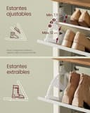 Thumbnail 6 de Meuble à chaussures VASAGLE LIRY 3 abattants, 18 à 24 paires ⌚