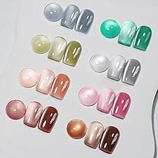 MIZHSE Ensemble UV Œil de Chat 9D, 8 couleurs ⚡