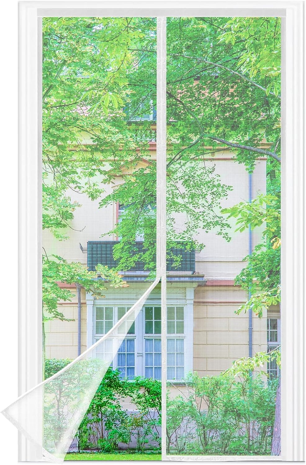 Moustiquaire porte fenêtre 110x210 cm, maille fine 📏