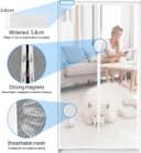 Thumbnail 2 de Moustiquaire porte fenêtre 110x210 cm, maille fine 📏