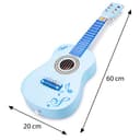 Thumbnail 5 de New Classic Toys Guitare débutants avec livre clef, 349, bleu avec fleurs 🎸