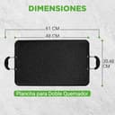 Thumbnail 5 de NutriChef Plaque Double Brûleur Antiadhésive ⚙️